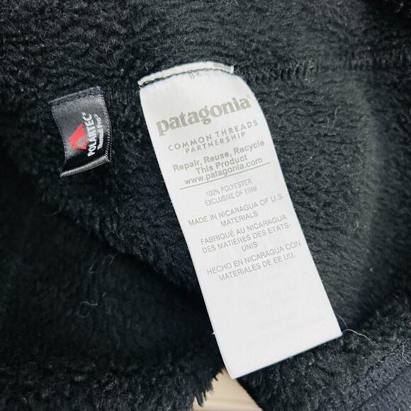 Patagonia Re-Tool Snap T Fleece Black Pullover Womens Size Small S - Picture 7 of 10